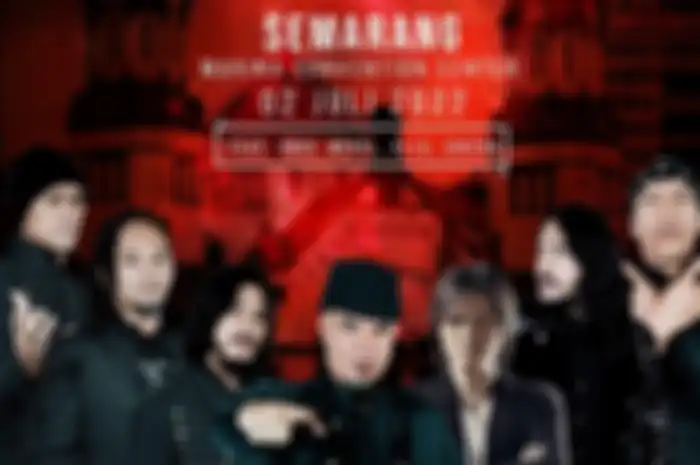 Konser '30 Tahun Berkarya' Dewa 19 bersama Once Mekel dan Ari Lasso.