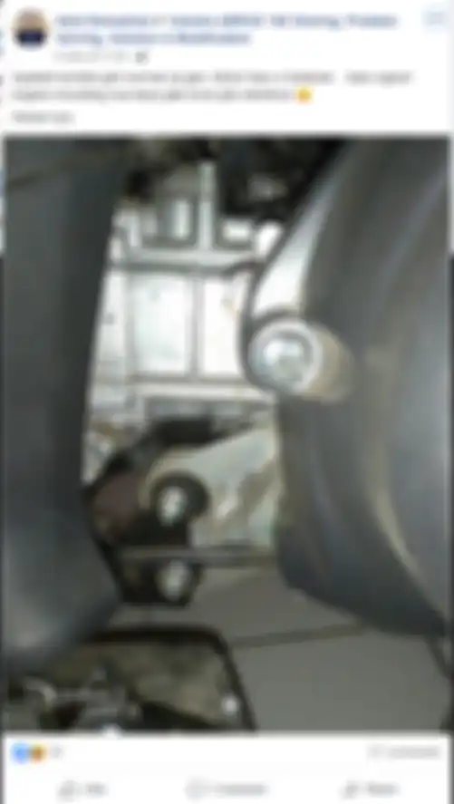 Netizen mengeluhkan Engine Mounting Yamaha Aerox 155 yang berongga