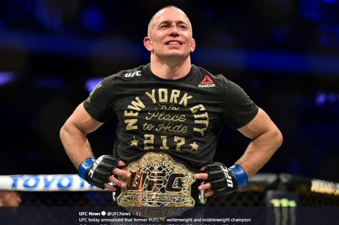 Legenda UFC, Georges St-Pierre (GSP), dinobatkan sebagai Modern Wing of the UFC Hall of Fame. Gelar tersebut dinobatkan pada ajang UFC 249 di VyStar Veterans Memorial, Jacksonville, Florida, Sabtu (9/5/2020) atau Minggu WIB. 