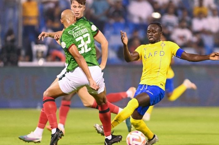 Sadio Mane dalam laga Al Ettifaq vs Al NAssr pada laga pembuka Liga Arab Saudi 2023-2024.