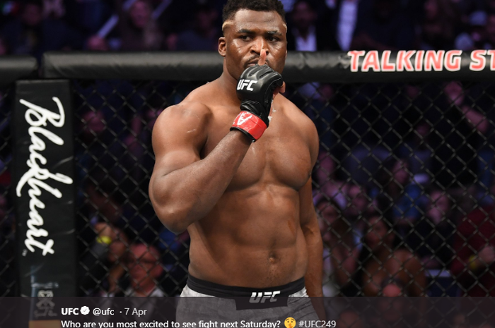 Petarung kelas berat UFC asal Kamerun, Francis Ngannou.