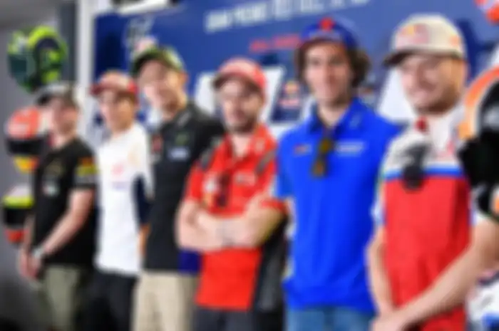 Ilustrasi. Valentino Rossi saat konferensi pers MotoGP Spanyol beberapa waktu lalu. Di MotoGP Prancis dipastikan absen