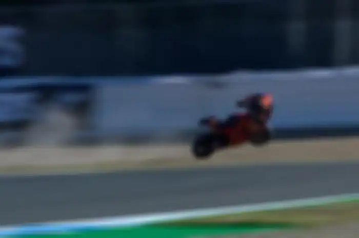 Ternyata ini penyebab Brad Binder crash saat FP3 MotoGP Spanyol 2021.