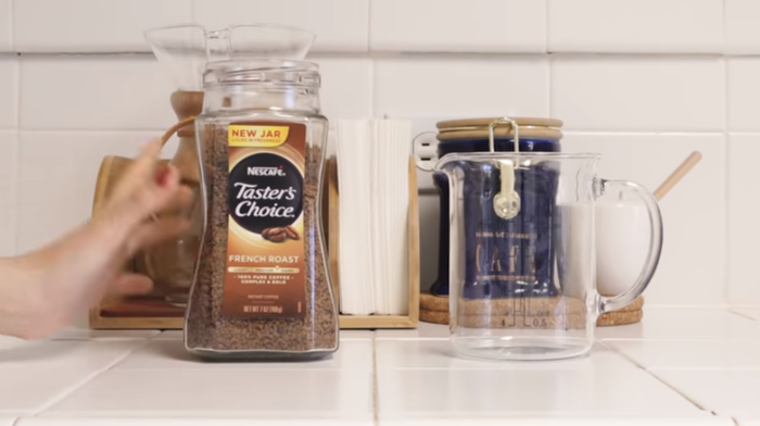 Bahan dalgona coffee.