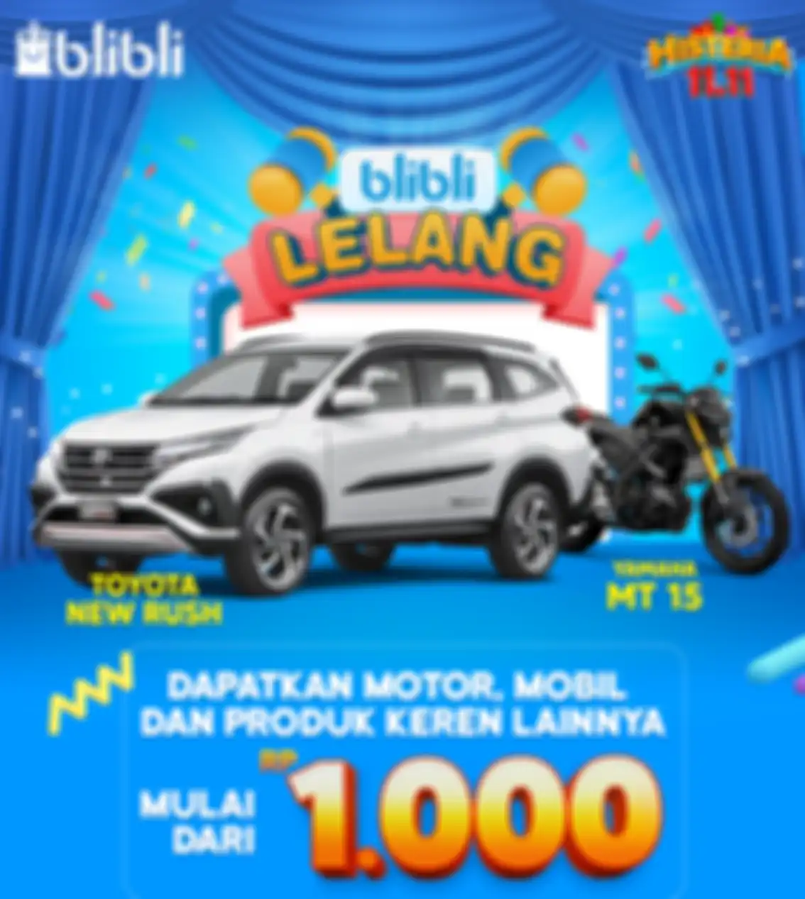 Blibli lelang di Histeria 11.11