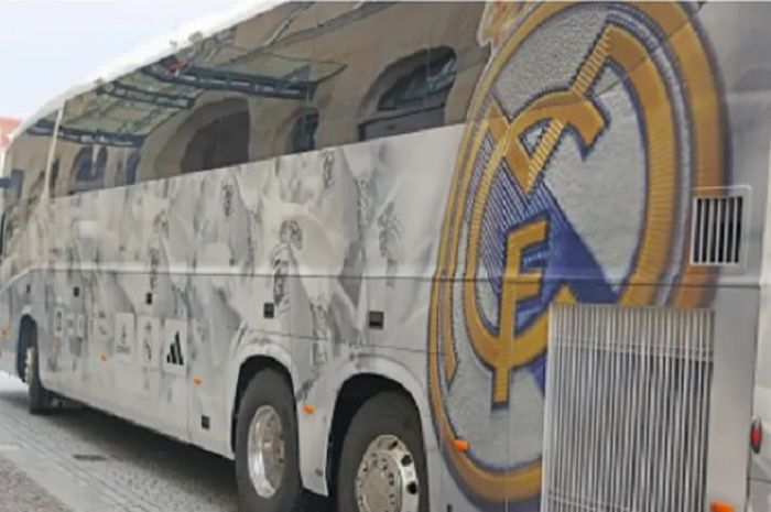 Bus rombongan Real Madrid terlibat tabrakan di Jerman pada Senin (12/2/2024).