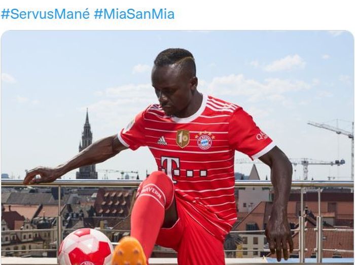 Sadio Mane diperkenalkan sebagai pemain Bayern Muenchen usai direkrut dari Liverpool di bursa transfer musim panas 2022.