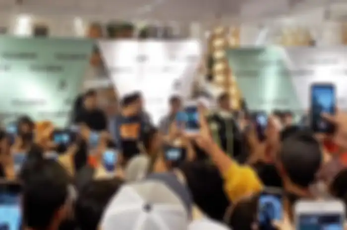 Marc Marquez saat berada di Outlet Pull &amp;amp; Bear Senayan City, Jakarta.