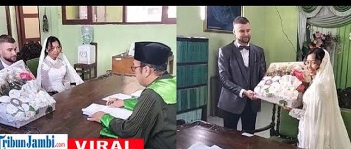 Viral bule Inggris kepincut gadis cantik asal Boyolali, Jawa Tengah.  