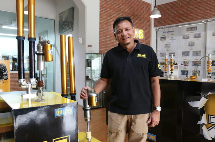 Eddy Saputra dengan sokbreker Ohlins