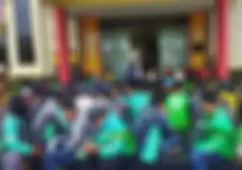 Himbau Tertib Lalu Lintas, Kapolres Ini Ajak Kawanan Ojol Sarapan Bareng