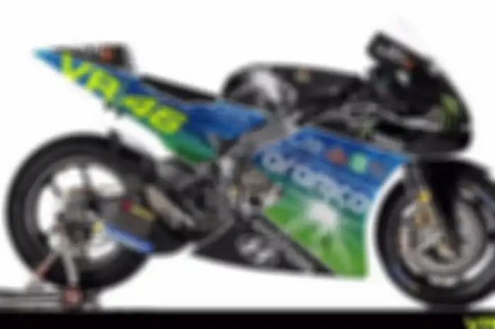 Bocor, penampakan livery tim VR46 milik Valentino Rossi bareng sultan asal Arab Saudi di MotoGP 2022.
