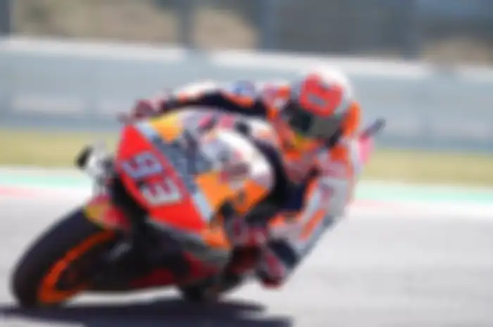 Marc Marquez tercepat, dan meski pembalap Yamaha mendominasi 6 besar, Valentino Rossi harus melorot ke posisi 10, hasil Warm-up MotoGP San Marino 2019