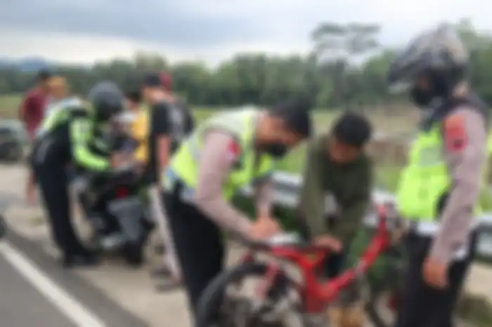 Kepolisian berhasil menggagalkan aksi balap liar yang dilakukan segerombolan para pelajar.