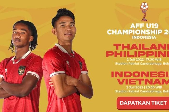 Tiket Piala AFF U-19 2022 sudah bisa dibeli.