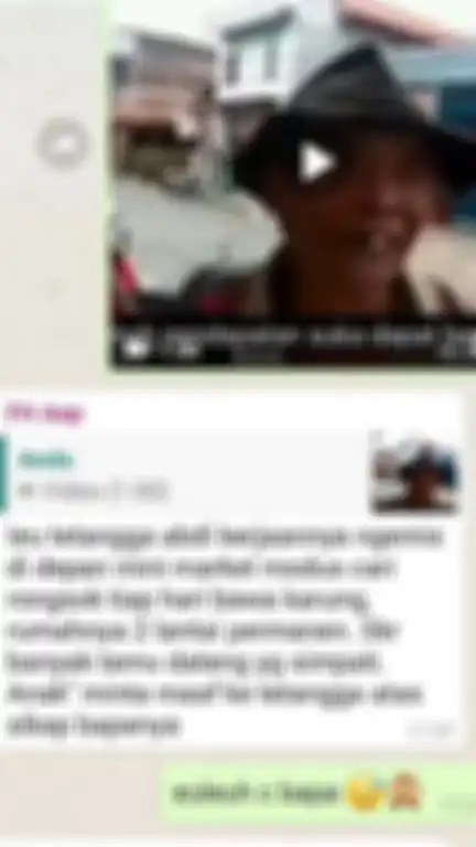 Isi pesan dari tetangga Abah Tono