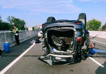 Alami Kecelakaan hingga Mobil Terbalik 180 Derajat, Wakil Ketua DPRD Pekalongan Meninggal Dunia di Jalan Tol Solo-Ngawi