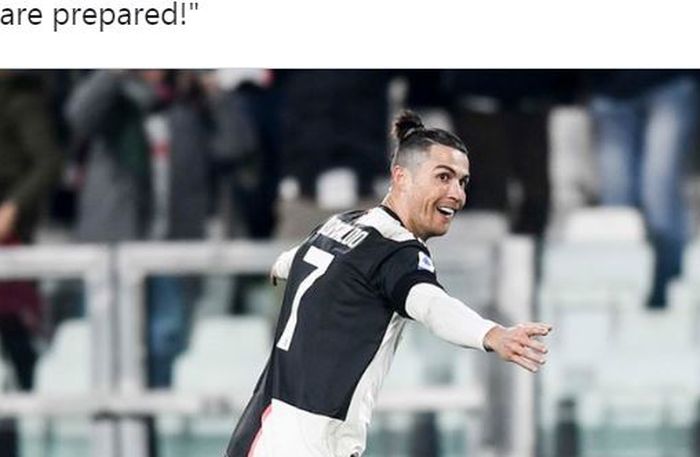 Megabintang Juventus, Cristiano Ronaldo.