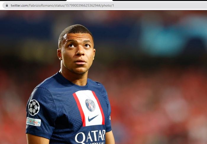 Penyerang Paris Saint-Germain, Kylian Mbappe.