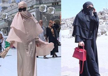 Kocaknya Komentar Netizen Saat Syahrini Pamer Foto Pakai Cadar dan Tetap Bawa Tas Hermes Mewah Favoritnya