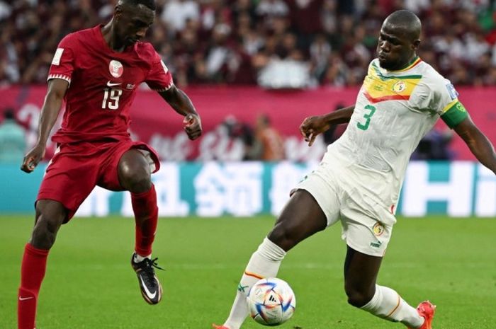 Duel Qatar vs Senegal pada laga kedua penyisihan grup Piala Dunia 2022.