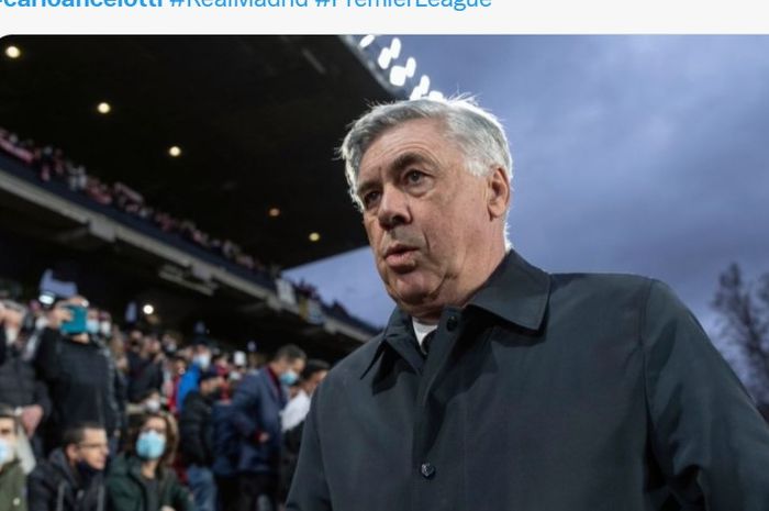 Pelatih Real Madrid, Carlo Ancelotti.