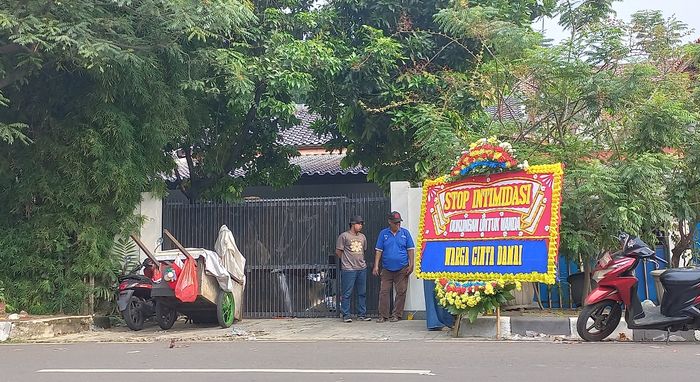 Kondisi rumah Wanda Hamidah di kawasan Cikini, Menteng, Jakarta Pusat, Sabtu (15/10/2022).