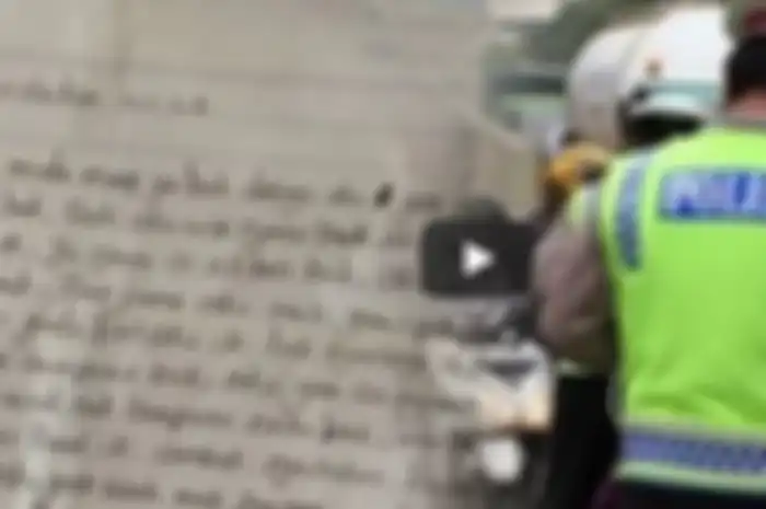 Santri kena tilang, tulis surat permintaan maaf ke ibu