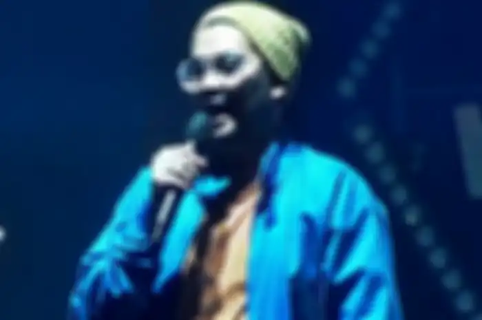 Indra Bekti di acara konser band BLUE yang diselenggarakan di kawasan Jakarta Barat, pada Selasa (14/2/2023) malam.