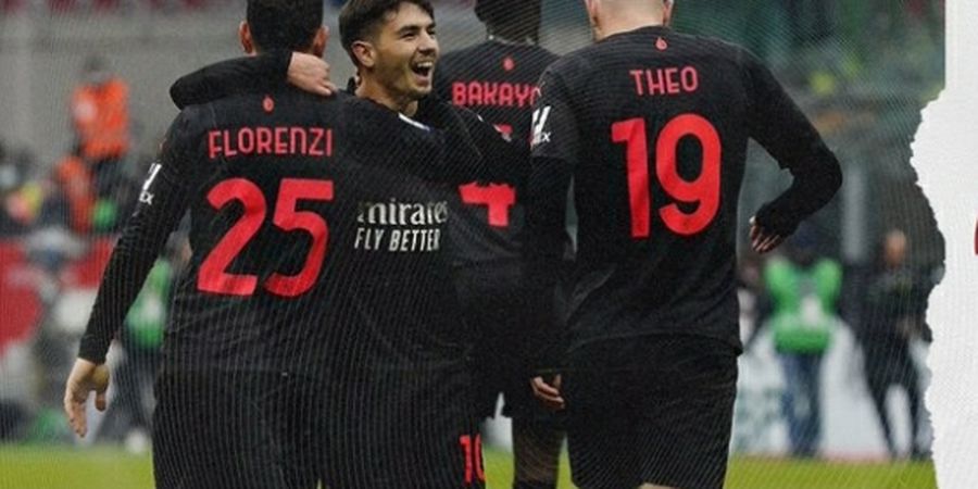 Hasil Liga Italia - Jaga Kandang 20 Menit, AC Milan Pimpin Klasemen Usai Kalahkan Salernitana