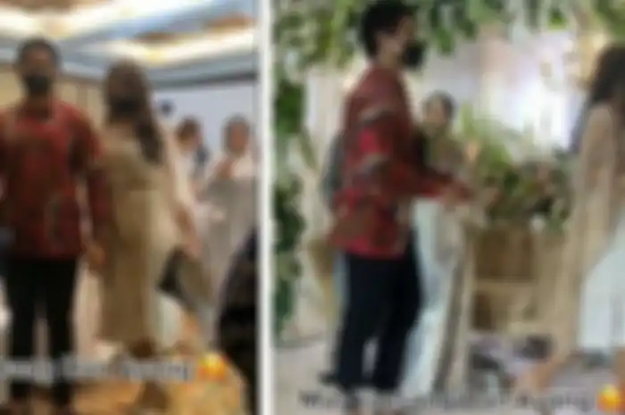 Kaesang Pangarep dan Erina Gudono pergi ke pesta pernikahan bersama.