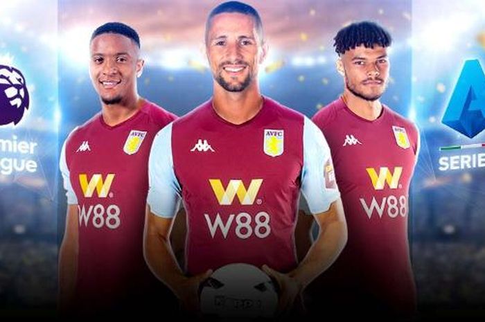 Aston Villa didukung perusahaan game online W88 di Liga Inggris 2019-2020.