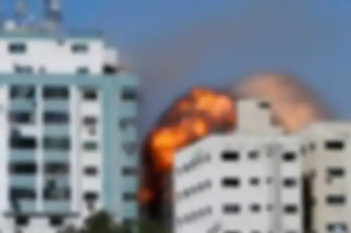 foto serangan Israel ke Palestina