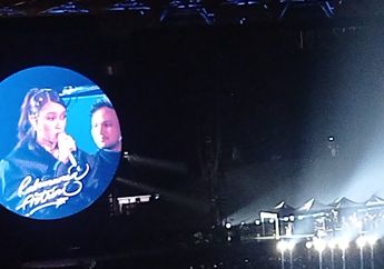 Buka Konser Coldplay, Rahmania Astrini Bawakan Lagu Maliq & D'essentials: Banyak Banget Orangnya Ya Allah