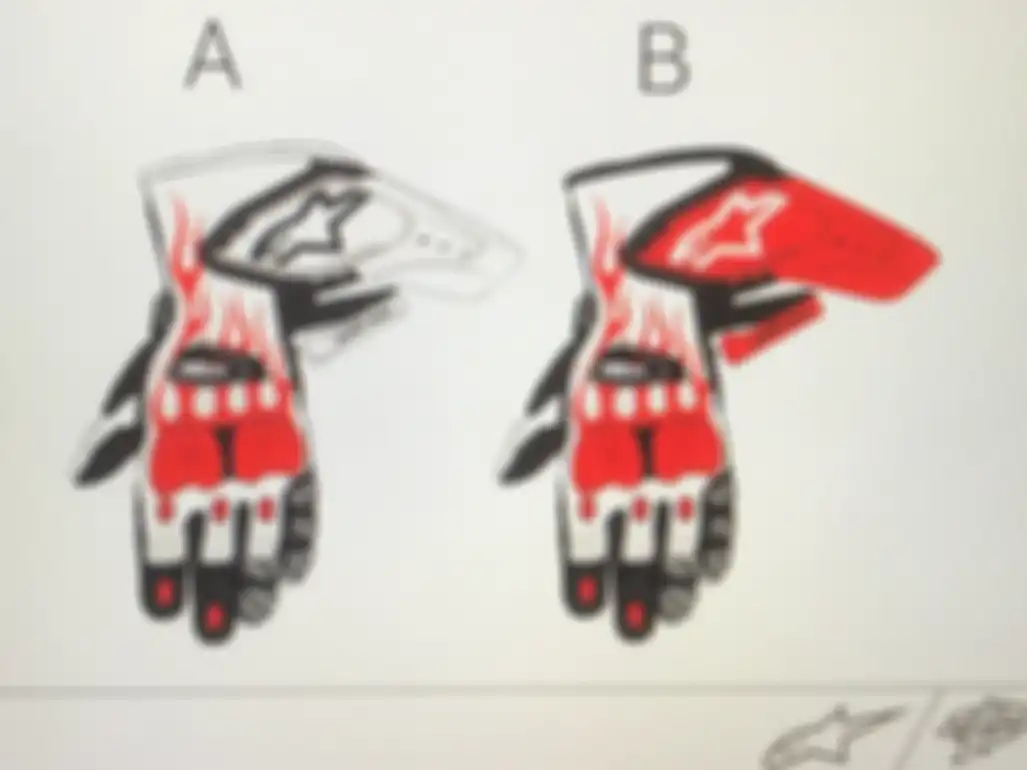 Desain sarung tangan Jorge Lorenzo 