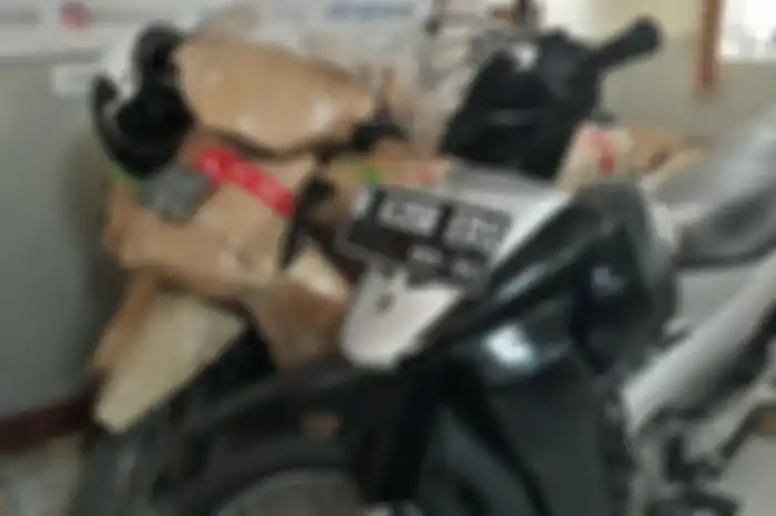 Motor yang di bawa menggunakan jasa paket pengiriman saat mudik lebaran