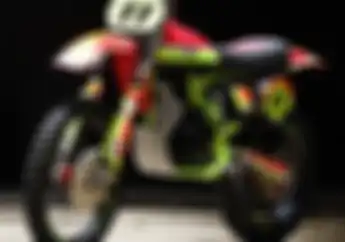 Bikin Melongo, Honda Megapro Dimodif Trail Vintage Ala Motor Itali