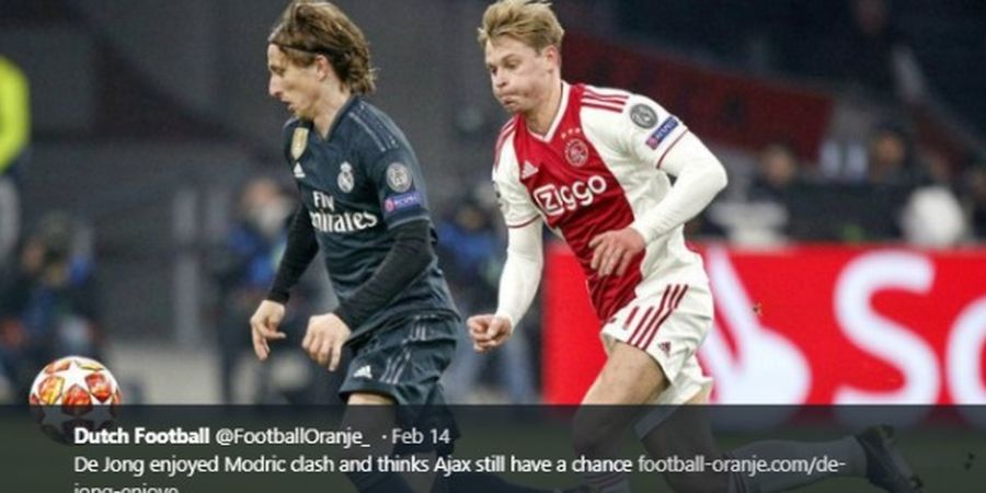 Duel Kunci Real Madrid Vs Ajax: Luka Modric Vs Frenkie de Jong