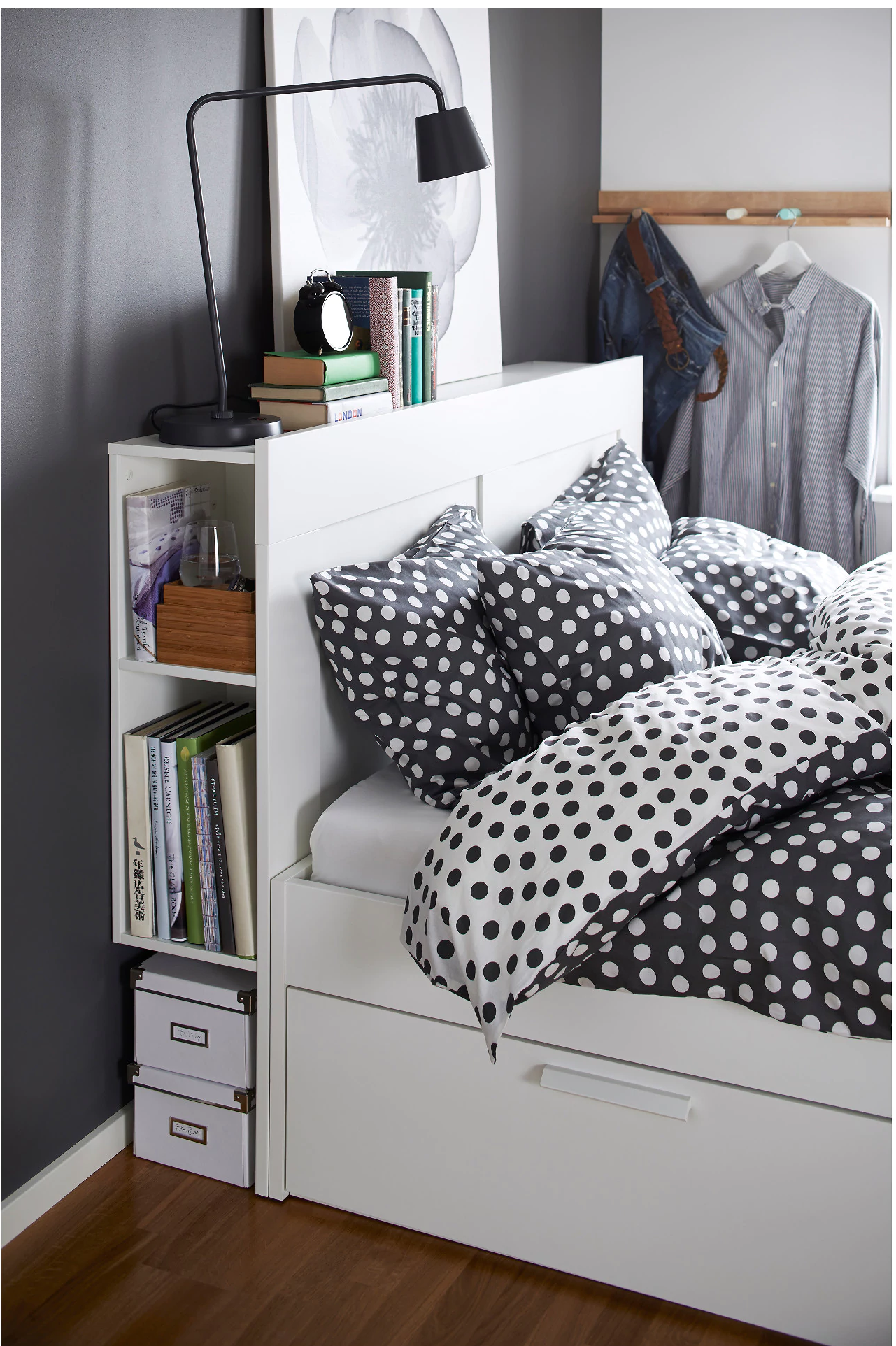 headboard storage | dok. ikea.com