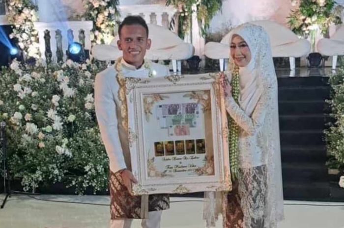 Pemain timnas Indonesia, Egy Maulana Vikri, resmi menikah dengan Adiba Khanza