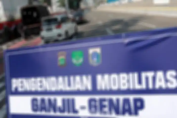 Ilustrasi penerapan ganjil genap.