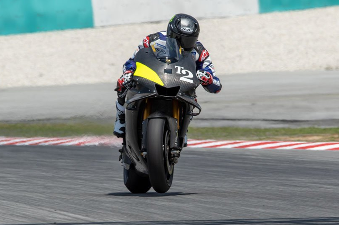 Jonas Folger, test rider Yamaha MotoGP, pada tes di Sepang