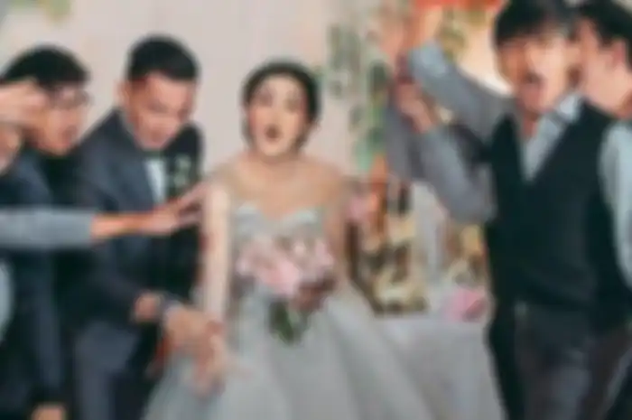 Foto pernikahan Nella Kharisma dan Dory Harsa.