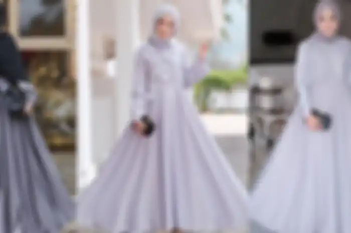 Rekomendasi dress warna abu-abu