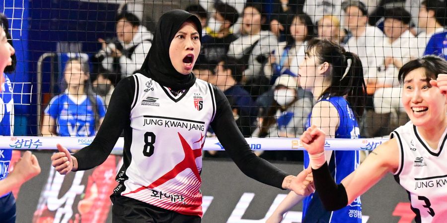 All Star Liga Voli Korea - Megawati Beri Teror di Kontes Ratu Servis, Cuma Terpaut 5 Kpj dari Hadiah 1 Juta Won