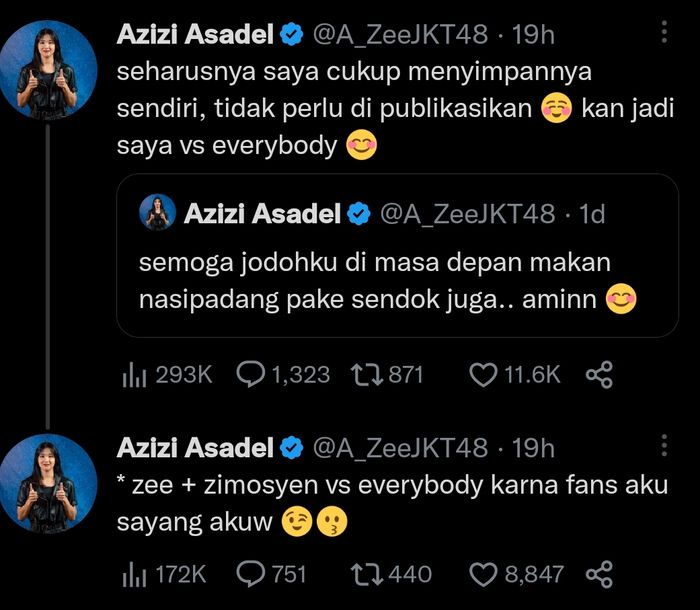 Zee JKT48 Ramai di Twitter Gegara Nasi Padang Tim Makan Pakai  