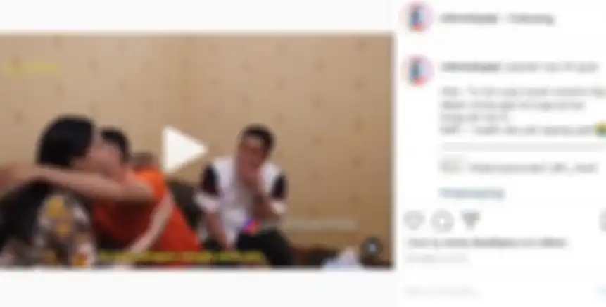 Raffi Ahmad memeluk Nagita Slavina