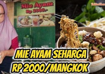 Viral, Warung Mie Ayam di Magelang Ini Banderol Harga Rp 2 Ribu per Mangkok, Penjual Akui Gak Rugi dan Malah Makin Laris, Ini Alasannya