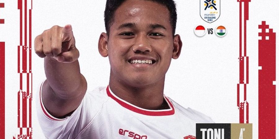 Pecah Telur, Timnas U-20 Indonesia Unggul atas India di Babak Pertama Laga Uji Coba