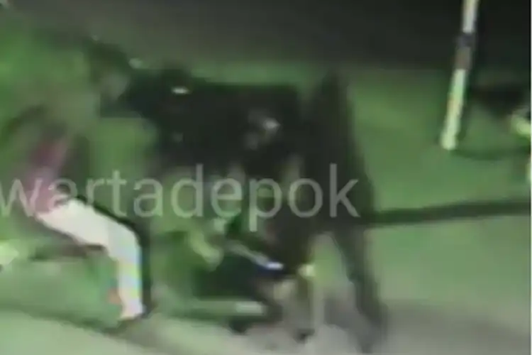 Brutal! Geng Motor Kembali Bikin Kacau Depok, Seorang Warga Terkapar Dibacok